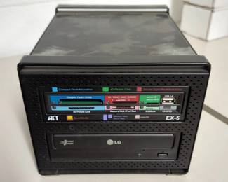 LG Supermulti Internal Disc Drive And AFT EX-5 Multi Card Reader, Both Mounted In Dual Drive Case
