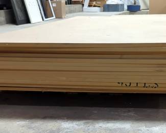 MDF Boards, 97" x 49" x 3/4", Approximate Qty 12
