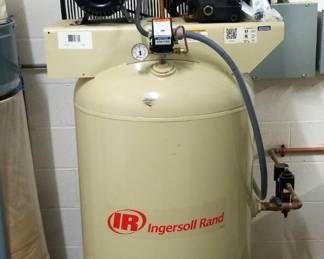 Ingersoll Rand 80 Gallon Air Compressor, Model TS4N5, With Extra Filter Elements, Powers On