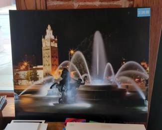Foamboard Prints, Including Kansas City Cityscape, Plaza Fountain Canvas Print, Magnets And More
