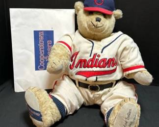 Cleveland Indians Cooperstown Bear 553 2500 With Certificate Of Authenticity 