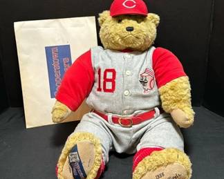 Cincinnati Reds Cooperstown Bear 164 2000 With Certificate Of Authenticity 
