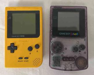  06 Purple Translucent Gameboy Color Yellow Gameboy Pocket