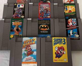 Nintendo Entertainment System Games Featuring Super Mario 2, Super Mario 3, Batman More
