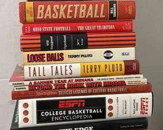 Assortment Of Sports Books ESPN College Basketball, The Relentless Reds  More
