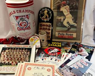 Pete Rose, All Star Game And Reds Collectibles 