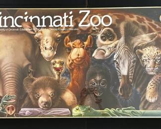 Framed Cincinnati Zoo Poster