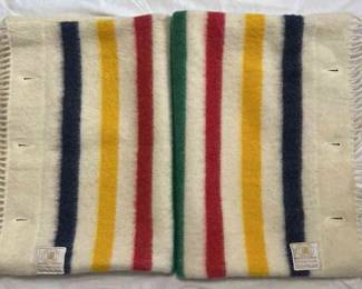 Hudson Bay Wool Striped Pillowcase Pair