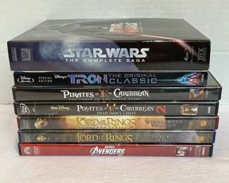 Star Wars The Complete Saga, The Lord Of The Rings, And More Bluray And DVDs 