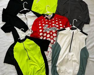 Assortment Of Cycling Jerseys 