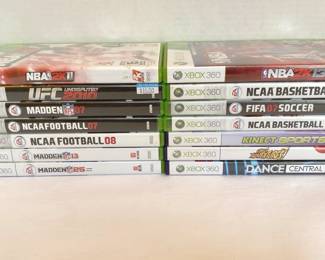 Xbox 360 Sports Games Madden, NCAA Basketball, And More 
