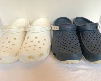 Two Pairs Of Mens Crocs Size 11 