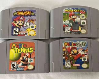 Super Smash Bros, Mario Kart, Mario Tennis Mario Gold Nintendo 64 Games