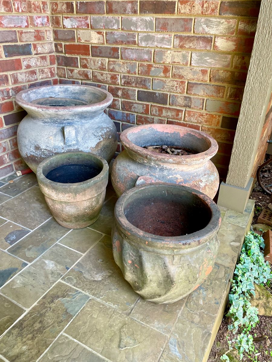Italian clay pots
