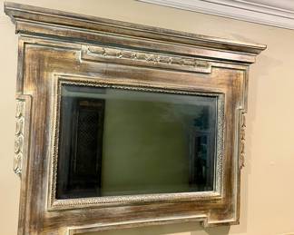 Decorator gold wall mirror