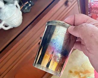 Mint julep cups silver plate