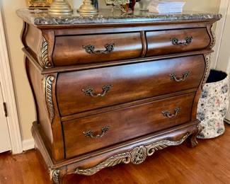 Decorative chest of drawers with Marble top