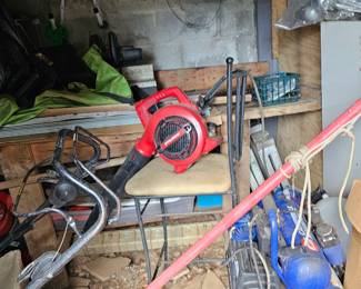 Leaf blower  and air compressor