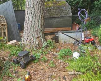 Gardening chair and art