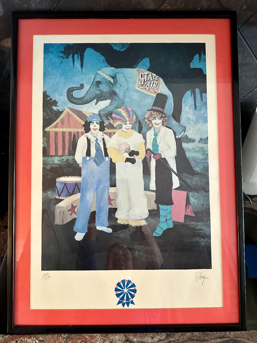 George Rodrigue signed and numbered print State Fair