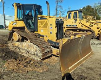 2012 Caterpillar CAT D6N XL Dozer, Six Way Blade, 6633 Hours Showing On Gauge, 24" Single Grouser Tracks, Rear Hitch Pin Serial Number CAT00D6NLPER00251, Heat And AC, Powers On, 126" Blade