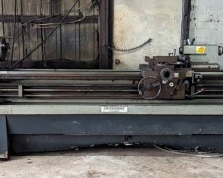 Clausing-Colchester Co 17" Lathe, Made In England, 230 Volts, 3 Phase, 60 Cycles, 10 HP Motor, 3 Jaw Chuck With Steady Rest, Two Lifting Hooks
