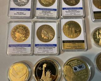 Commemorative gold coins
