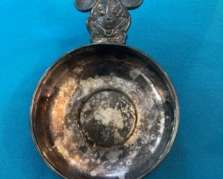Mickey Mouse, Walt Disney, silver plate bowl