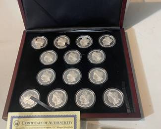 Commemorative Morgan, silver dollar coin set