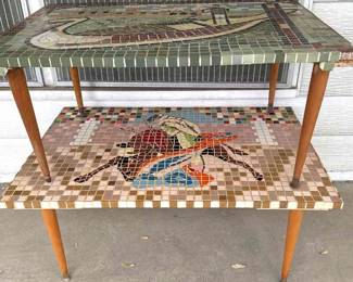 MidCentury Mosaic Tile Tables