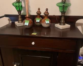 Washstand 
$125
Vintage Lamp $30  one lamp left