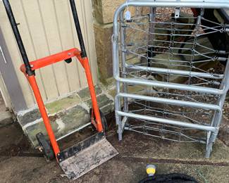 Hand truck $10
Cot frame $5