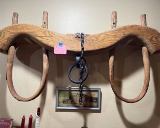 Oxen harness.  The picture underneath it is included.  It’s the actual yoke being used.
$200
