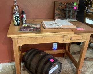 School Desk
$200
Cider barrel 
$45