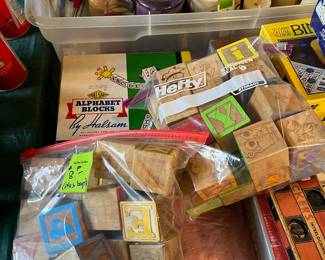 Vintage alphabet blocks
2 Ziplocs full plus a box of them
$8 for all