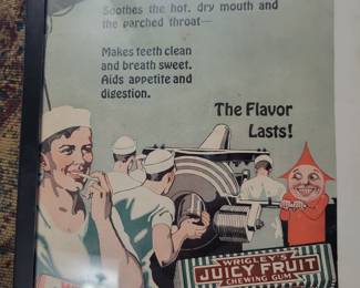 Vintage Wrigley's gum ad Framed $20