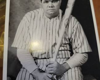 Babe Ruth postcard $5