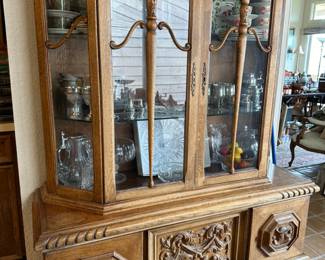 Antique Carved China/Display Cabinet