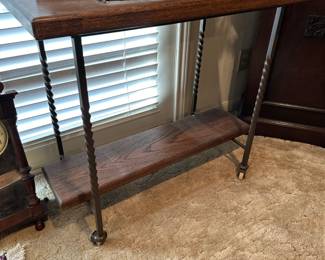 Wood & Iron Side Table