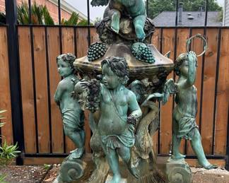 Cherubs bronze fountain 