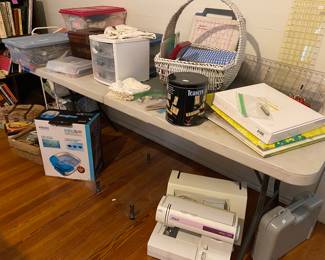 Pfaff Sewing Machine, Sewing Supplies, Buttons, Fabric