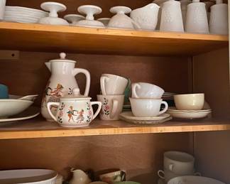 Jadeite, Glassware, Milk Glass 