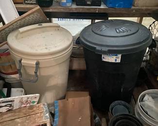 Garbage Cans, Garden & Shed Contents