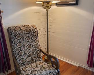 Antique Rocker, Antique Floor Lamp, Pictures
