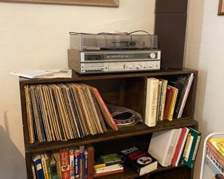 Vintage Stereo & Albums, Books , gardening