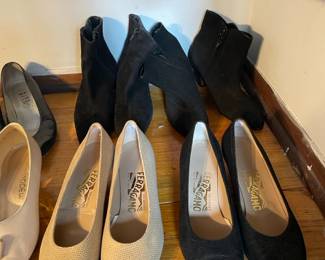 Women’s shoes size 6 with brands like Nine West, Ferragamo, Dr. Scholls

