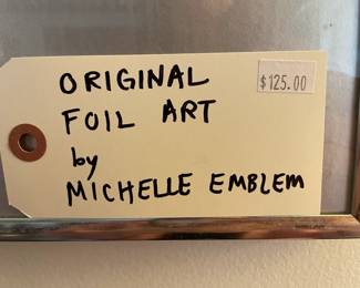 Foil art by Michelle Emblem