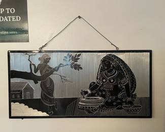 Asian metal wall art