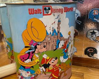 Walt Disney World metal garbage cans