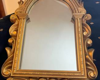 Gold framed mirrors